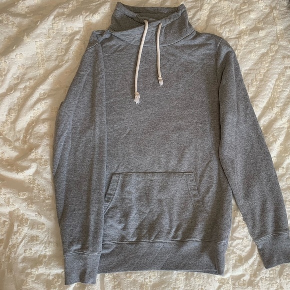 Gray High Neck Sweatshirt - Picture 1 of 3
